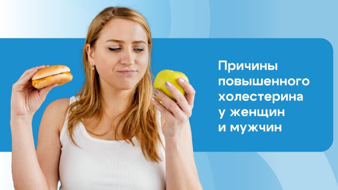 Причины повышенного холестерина у женщин и мужчин
