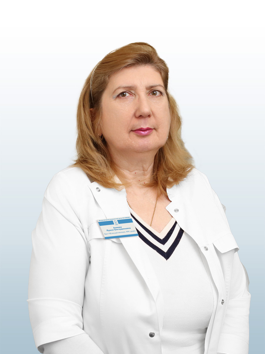 Алиева Луиза Багаудиновна, врач врач ультразвуковой диагностики высшей категории, кмн, доцент в ОН КЛИНИК