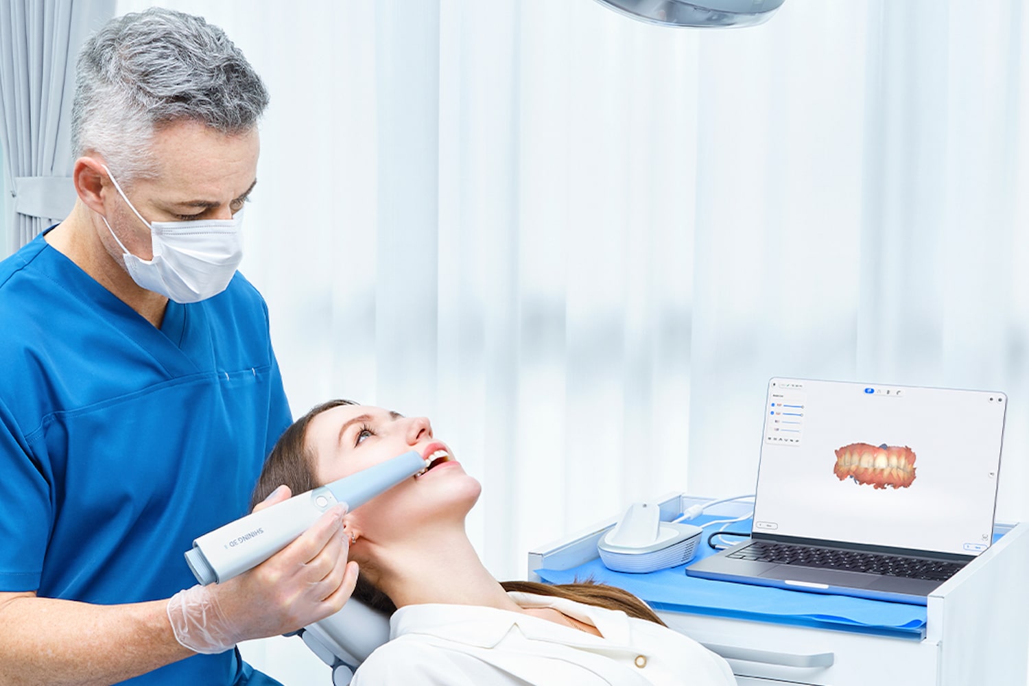 Процедура интраорального сканирования Shining3D в стоматологии