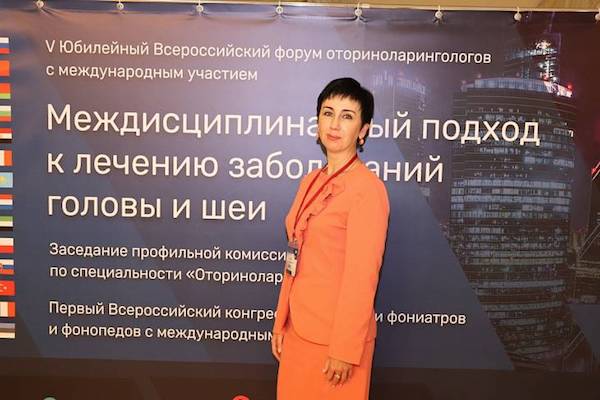 Кириченко на V Юбилейном Всероссийском форуме оториноларингологов в Москве